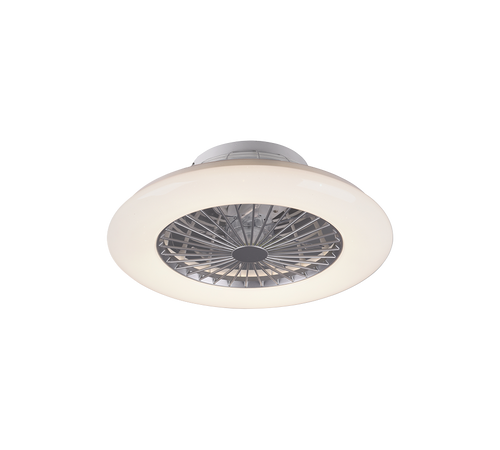 Piraeus LED Ceiling Fan With Metal And Plastic Fan In White, RGB Colour