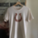 Lucky tee, horse shoe tee, graphic tee, western, Nashville, cool shirt.