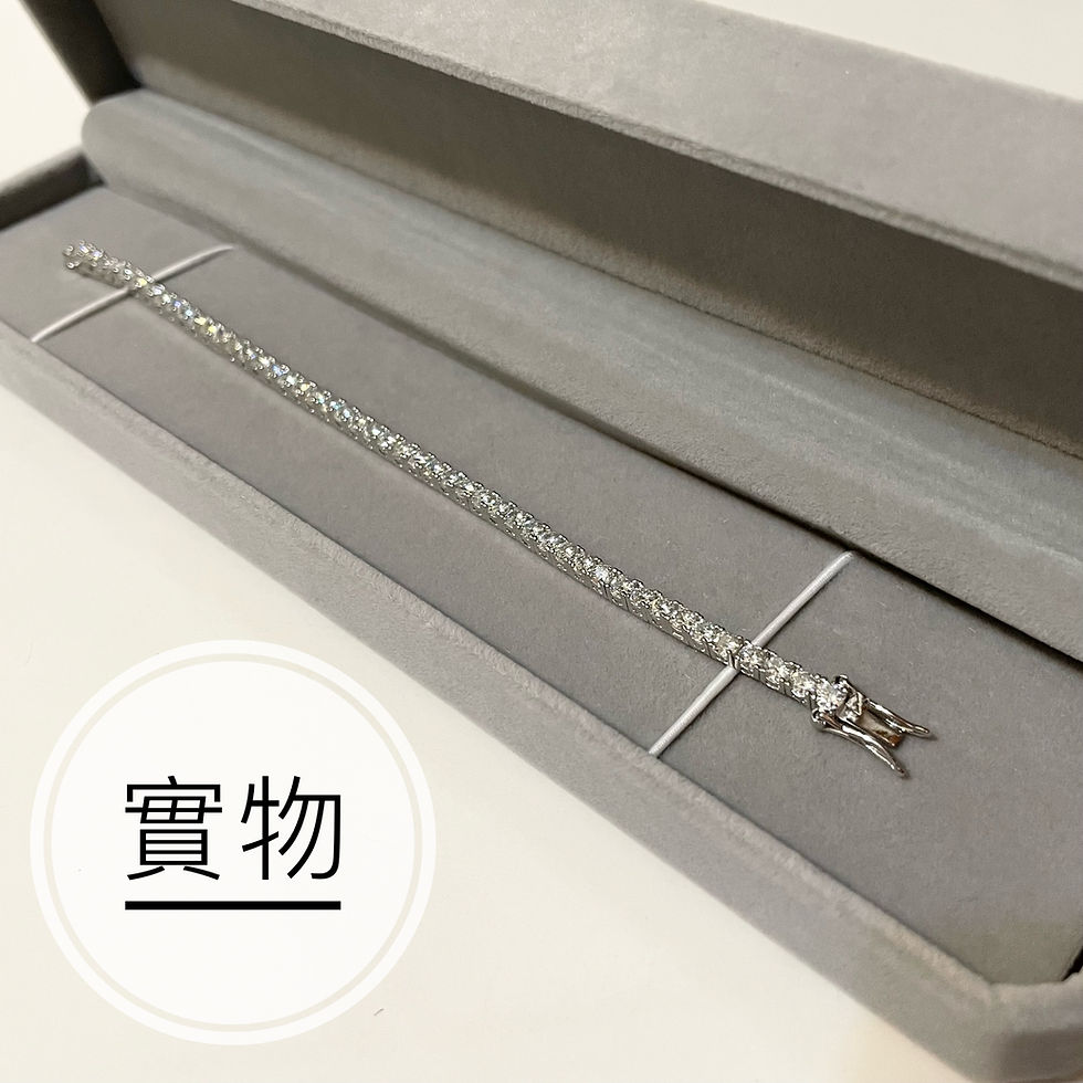 縮圖：莫桑石滿鑽渾身手鏈 MB03