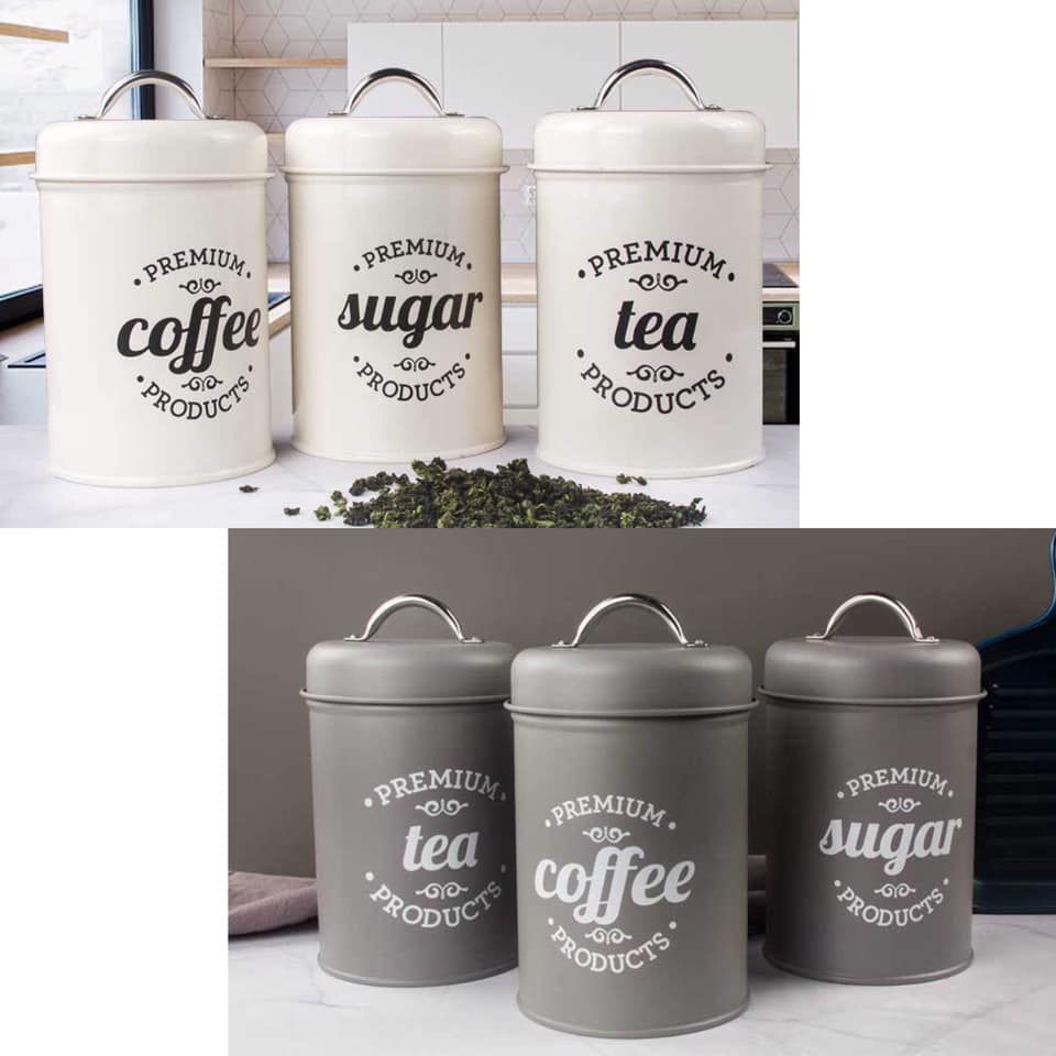 縮圖：密封罐防潮密封圈咖啡罐茶葉罐調味收納罐 3件套