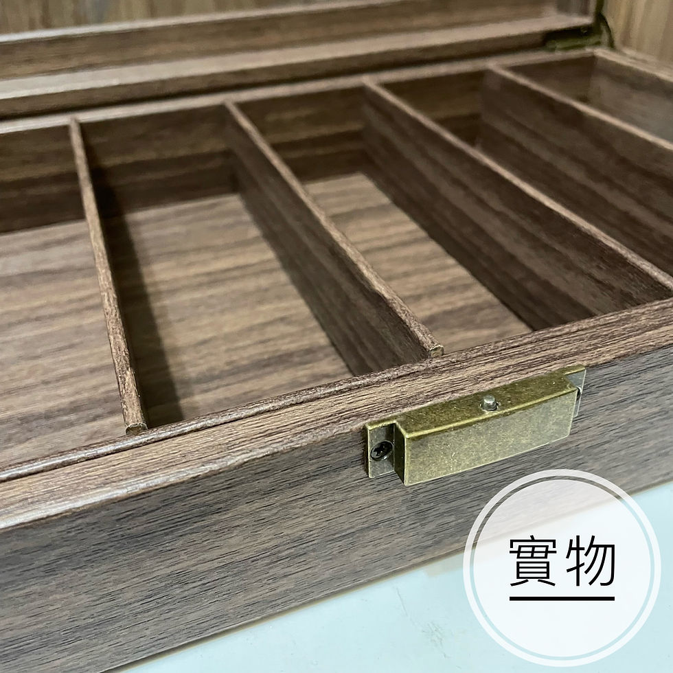縮圖：6格木紋皮眼鏡收納盒