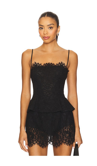 Revolve Black Lace Corset