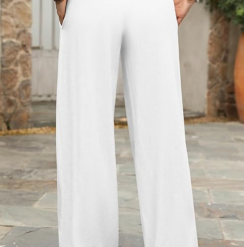 Amazon Low Rise Linen Pants