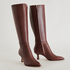 Red Tall Heeled Boots