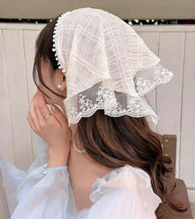 White Lace Bandana