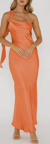 Sunset Satin Maxi Dress