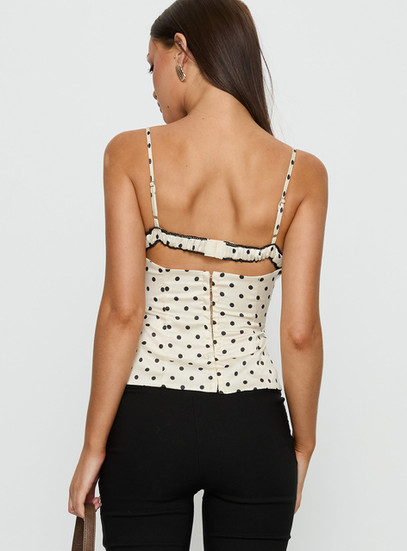Princess Polly Polka Dot Corset
