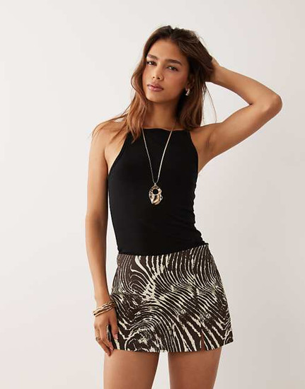 ASOS Zebra Mini Skort