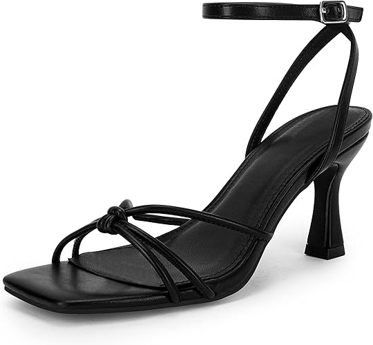 Black Strappy Heels
