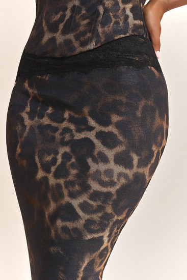 Leopard Maxi Skirt