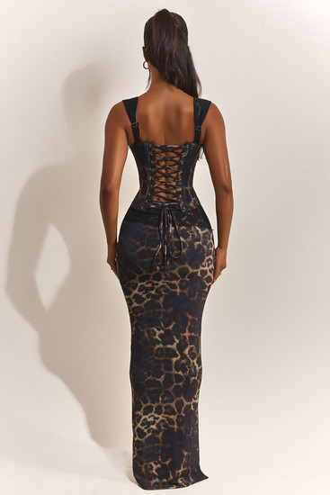 Leopard Maxi Skirt