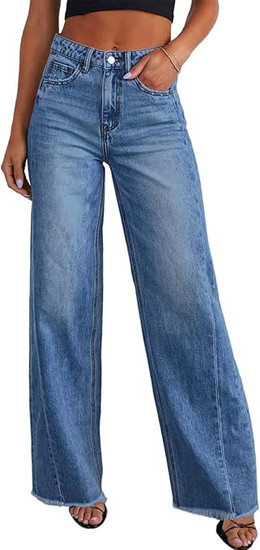 Amazon High Rise Wide Leg Jeans
