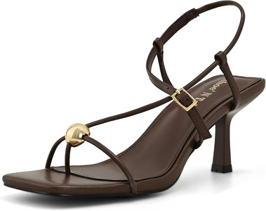 Brown Strappy Heels