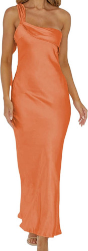 Sunset Satin Maxi Dress