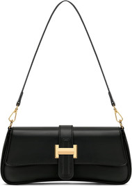 Sleek Black Shoulder Bag
