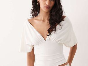 Cream Batwing Blouse