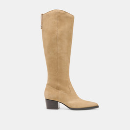 Taupe Tall Heeled Boots