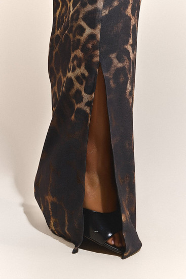 Leopard Maxi Skirt