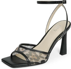 Cheetah Print Mesh Heels