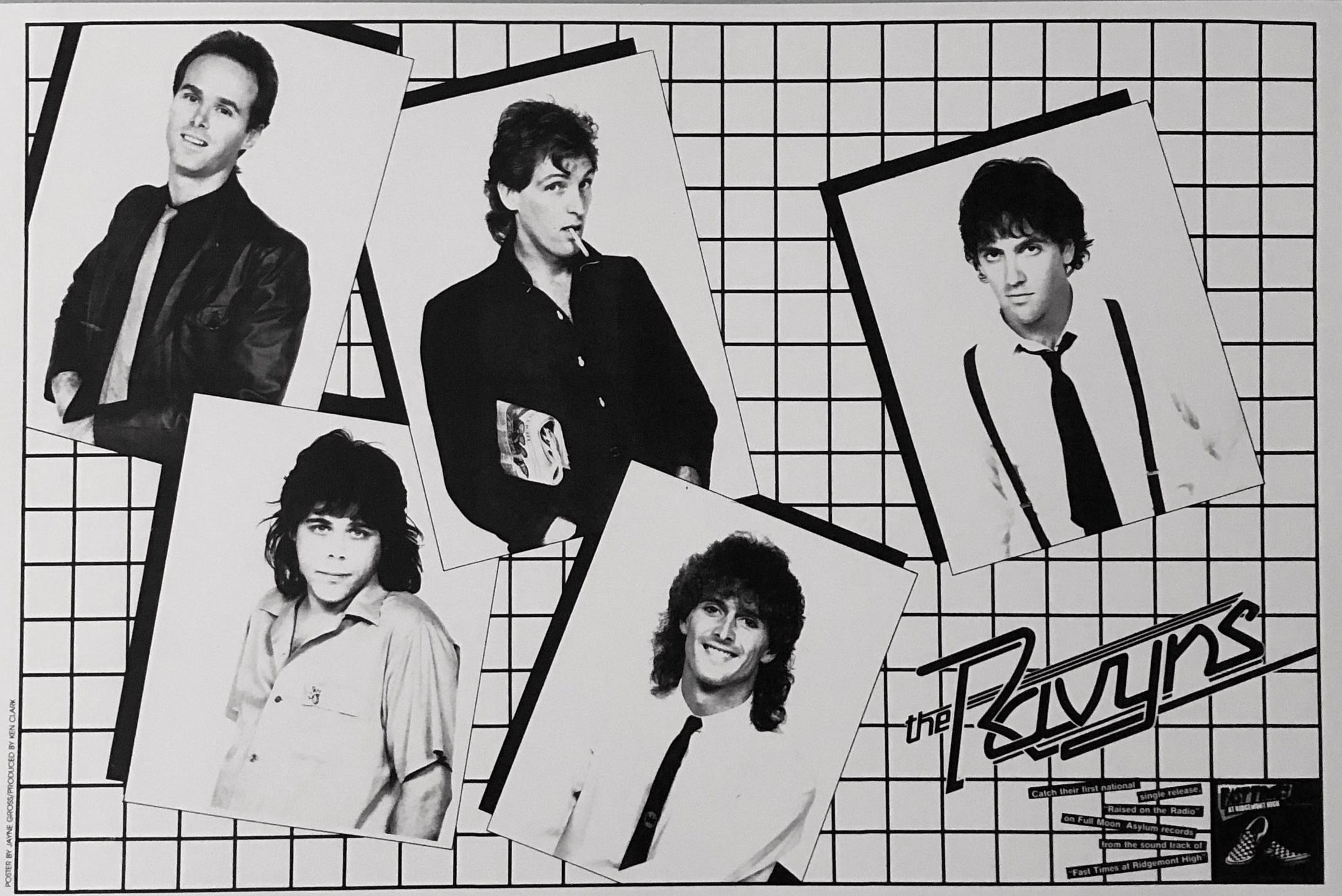 The Ravyns - Poster - black and white 1983