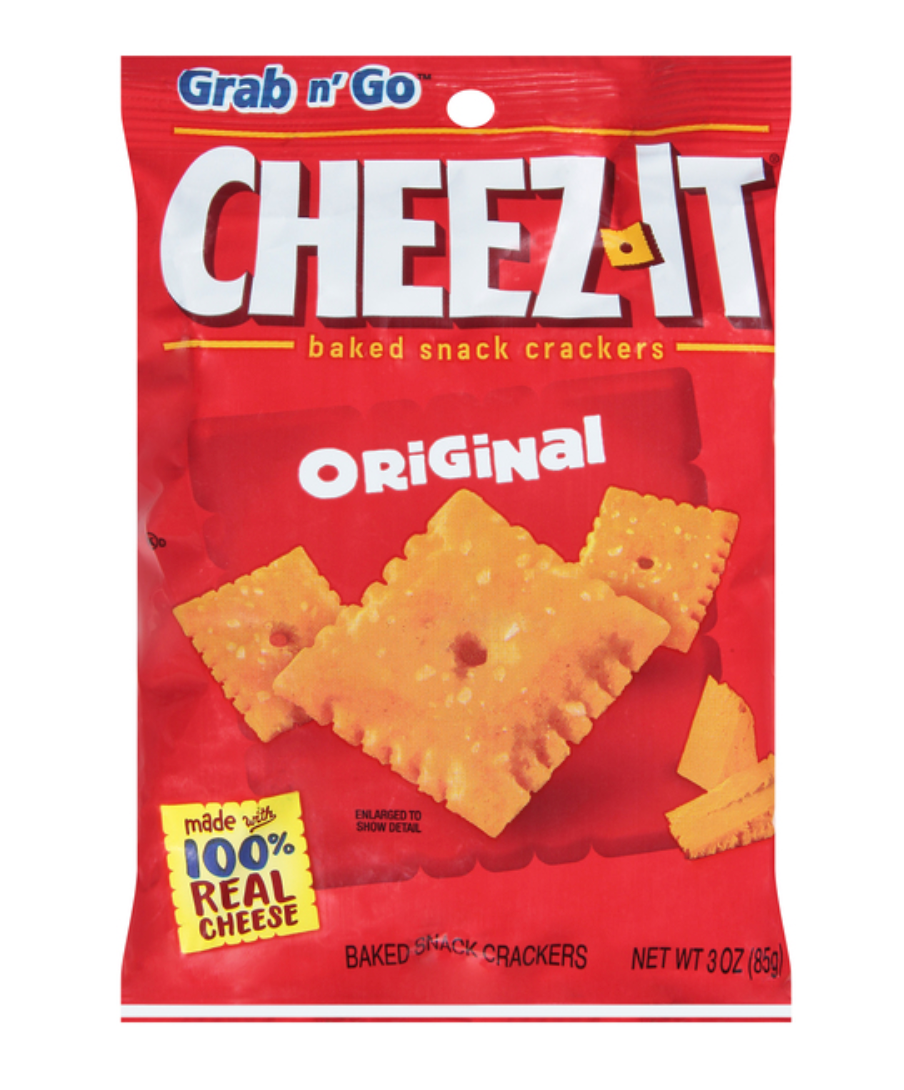 Cheez-It Original Baked Cheese Crackers Grab & Go, 3 oz
