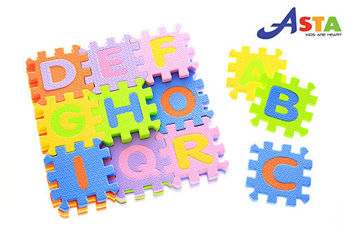 ภาพขนาดย่อ: ASTA แผ่นโฟม EVA สอนภาษาอังกฤษและตัวเลข | จิ๊กซอว์เสริมพัฒนาการเด็ก ปลอดภัยมาตรฐ
