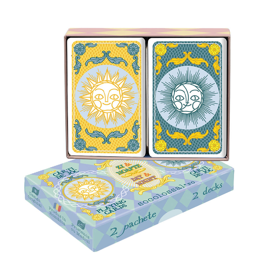 Miniatură: mini playing cards double deck printable socolossal mockup box 2