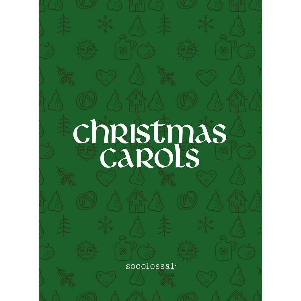 christmas carols cover coperta carte colinde craciun engleza socolossal