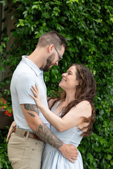 Niagara proposal photographer capturing a surprise engagement at Niagara Falls Botanical Gardens.