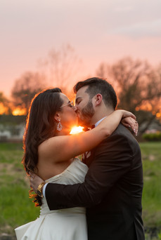 Romantic golden hour wedding photography at Queenston Mile Vineyard in Niagara.