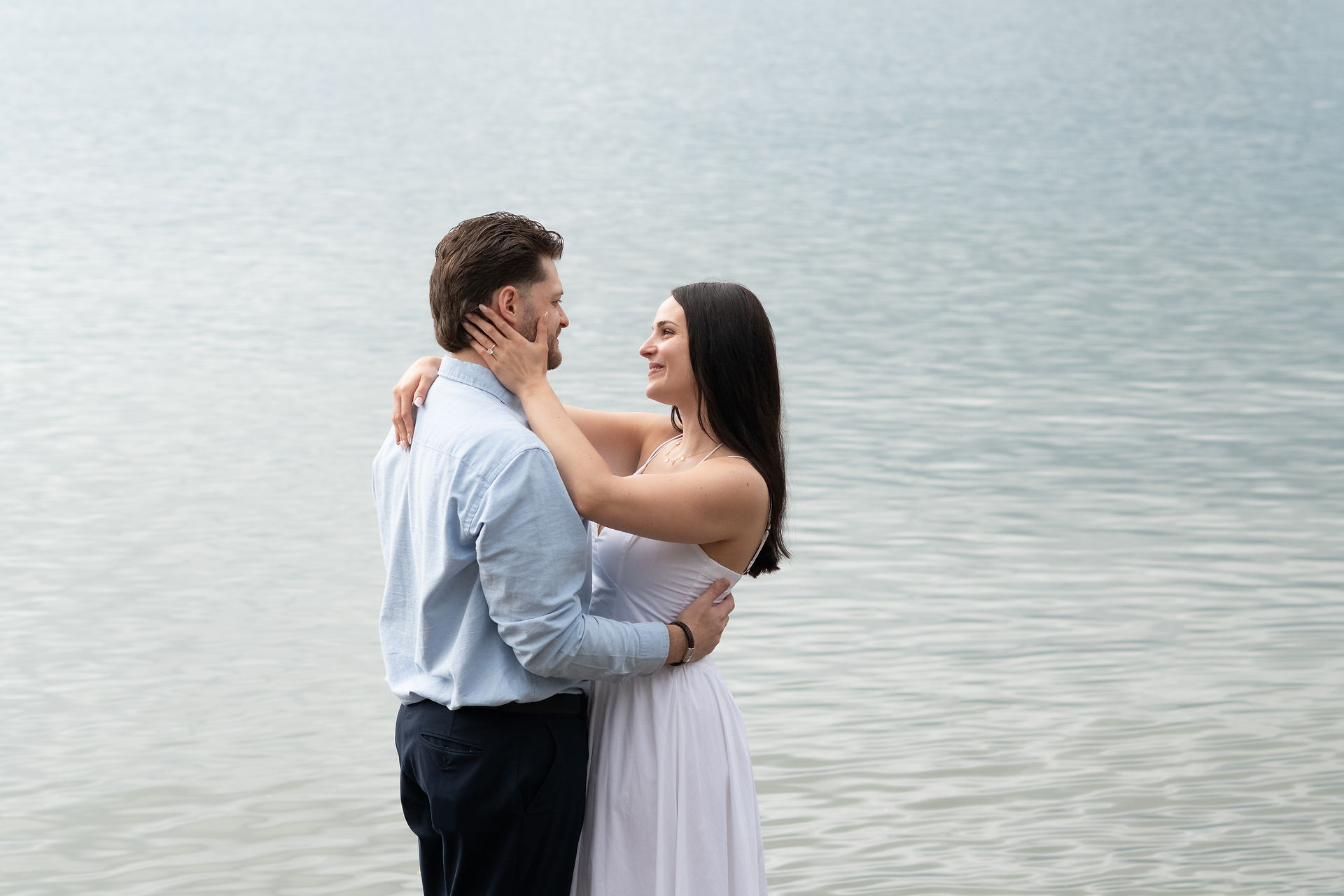 Niagara-on-the-Lake surprise proposal photographed on a rainy summer day.