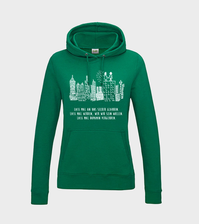 Miniaturbild: Ladies College Hoodie, Farbe: Kelly Green
