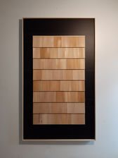 LAMINA - white cedar shingles, plywood, chalkboard paint