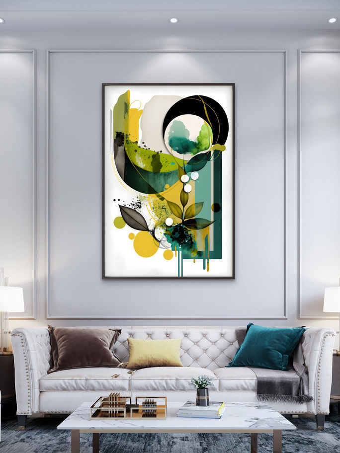 quadro decorativo Harmonia Botânica