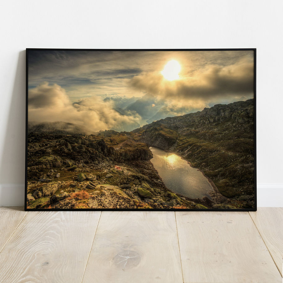 Quadro Natureza 76 - composição completa em ambiente decorado