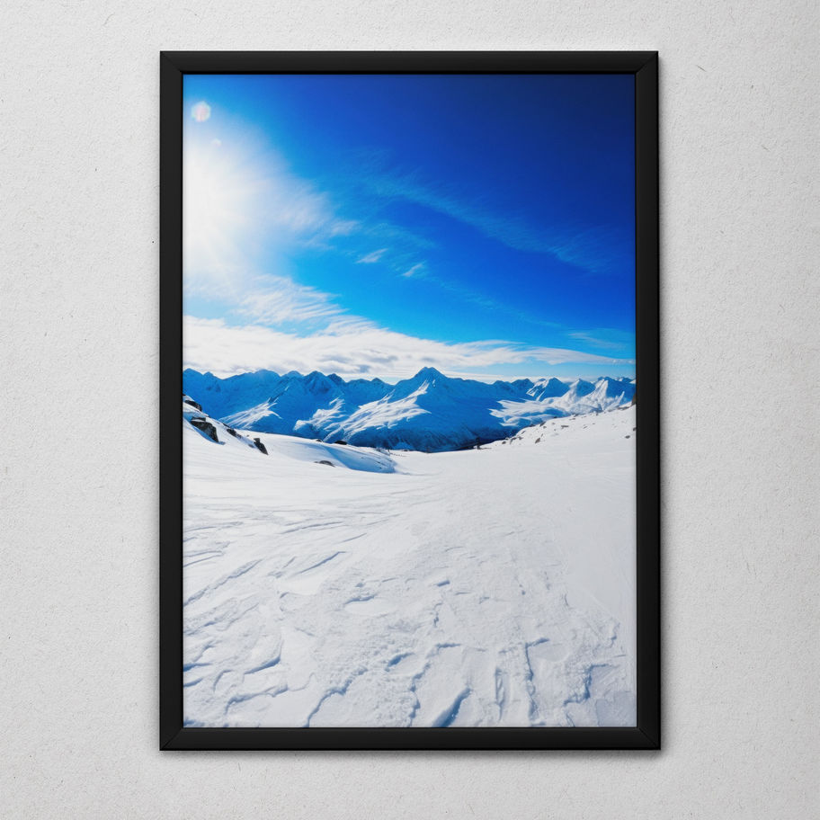 Quadro Inverno na Neve 21 - detalhe da textura da tela