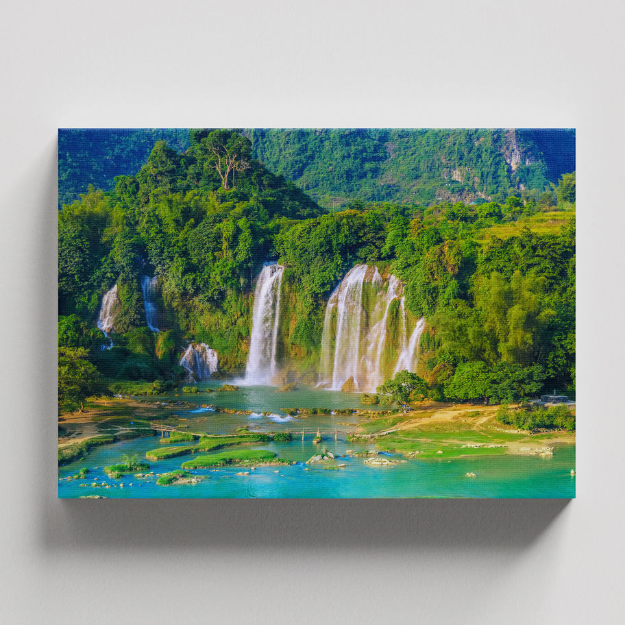 Quadro Cachoeira 118 - vista lateral da moldura