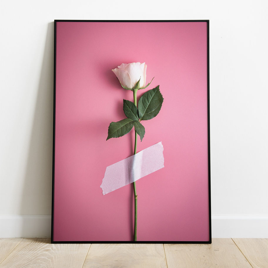 Quadro Botânico 010 - composição completa em ambiente decorado