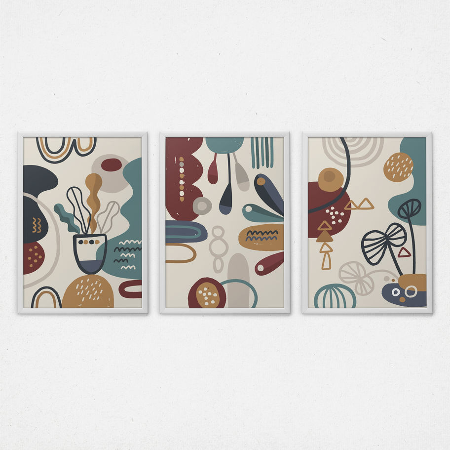 quadro decorativo Composição Abstrata Moderna