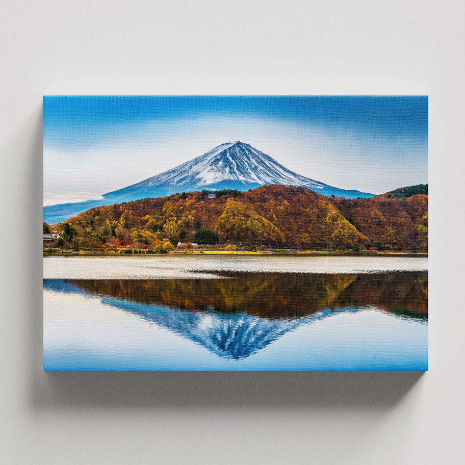 quadro Reflexo do Fuji em Outono