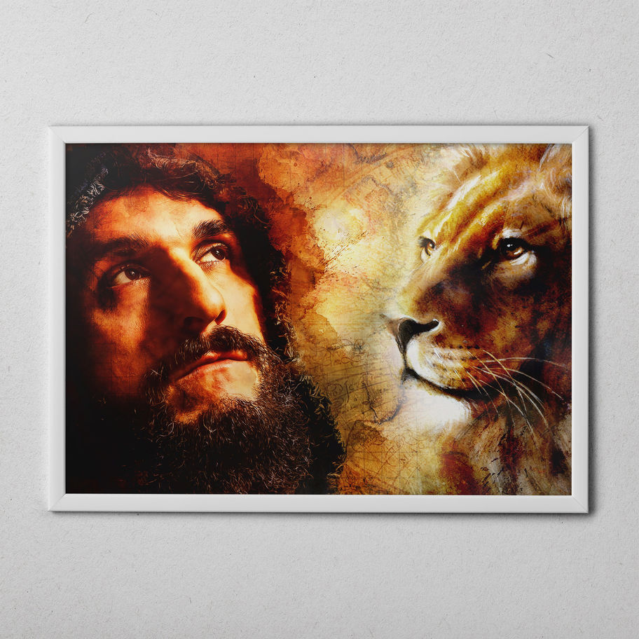 quadro fé e coragem