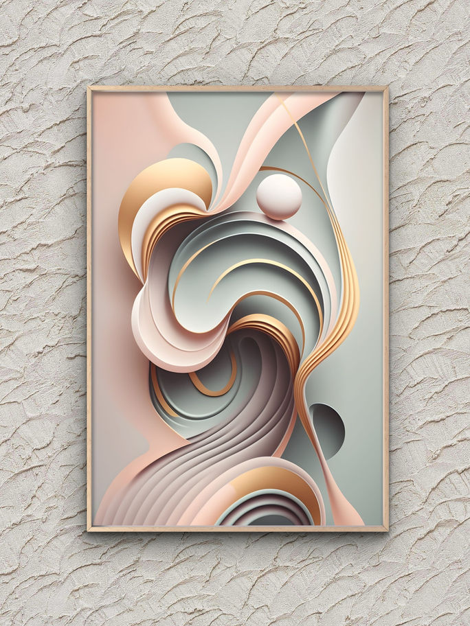quadro decorativo Fluxo Sereno