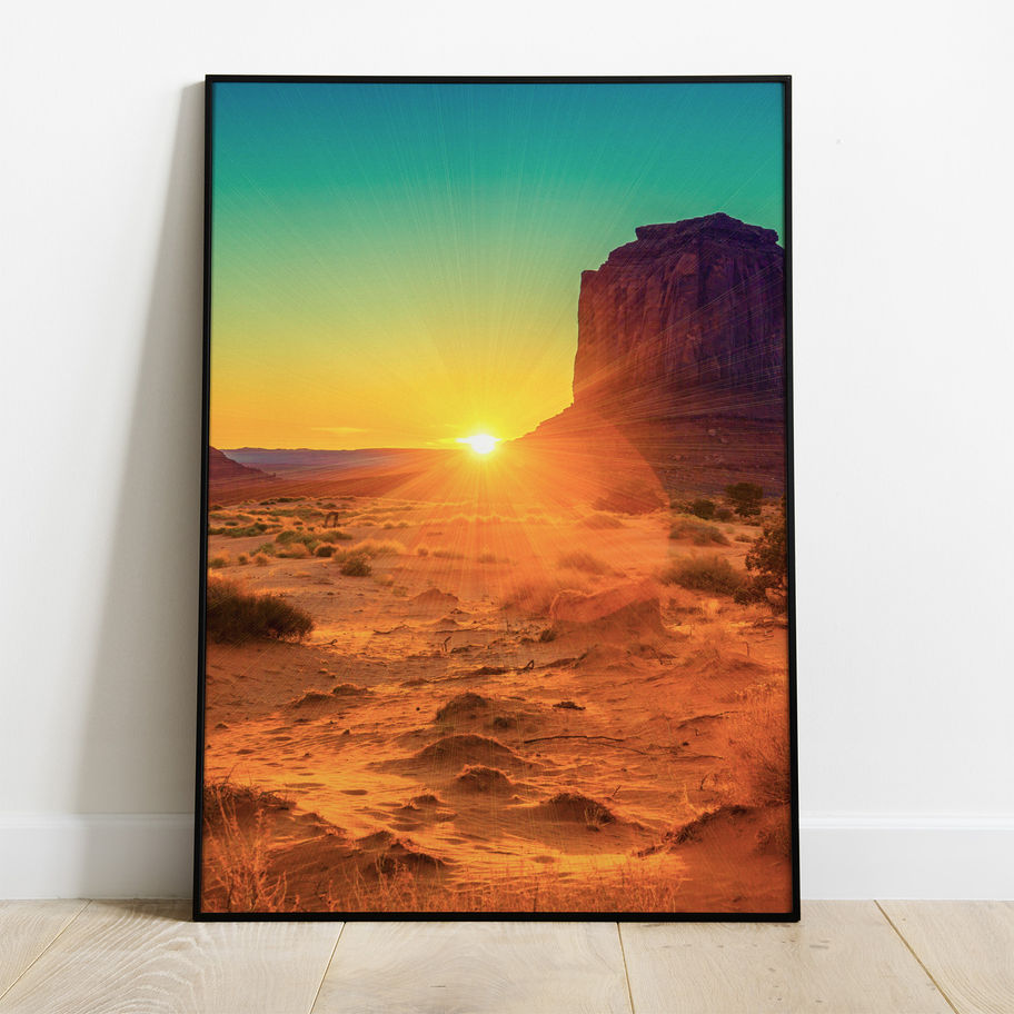quadro decorativo luz do deserto