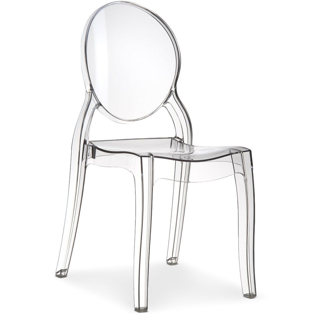 Chaise médaillon Diva Plexi Transparent