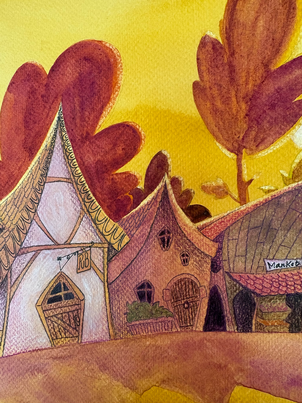 Thumbnail: “The Black Cat by the Wishing Well” original art