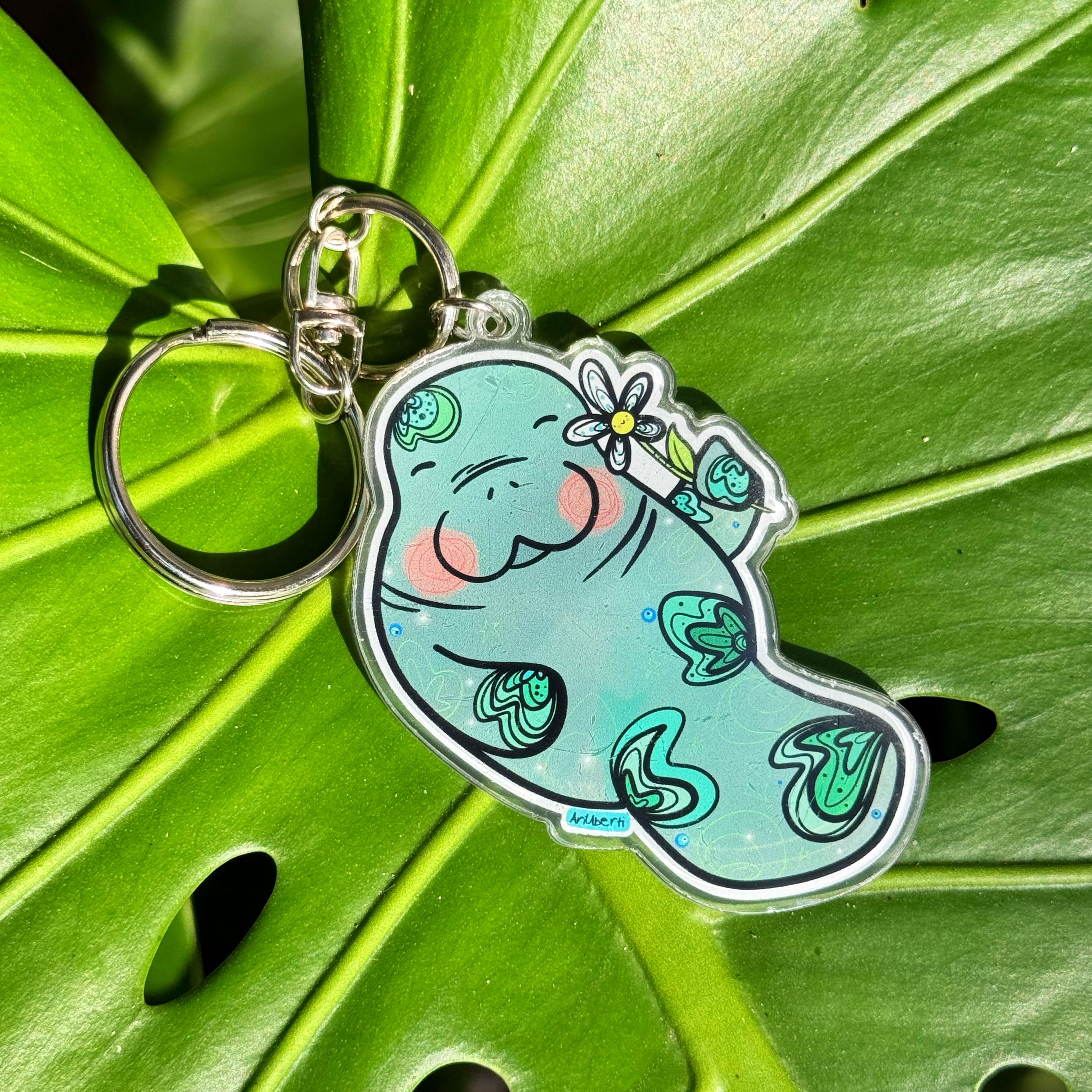 Manatee Keychain