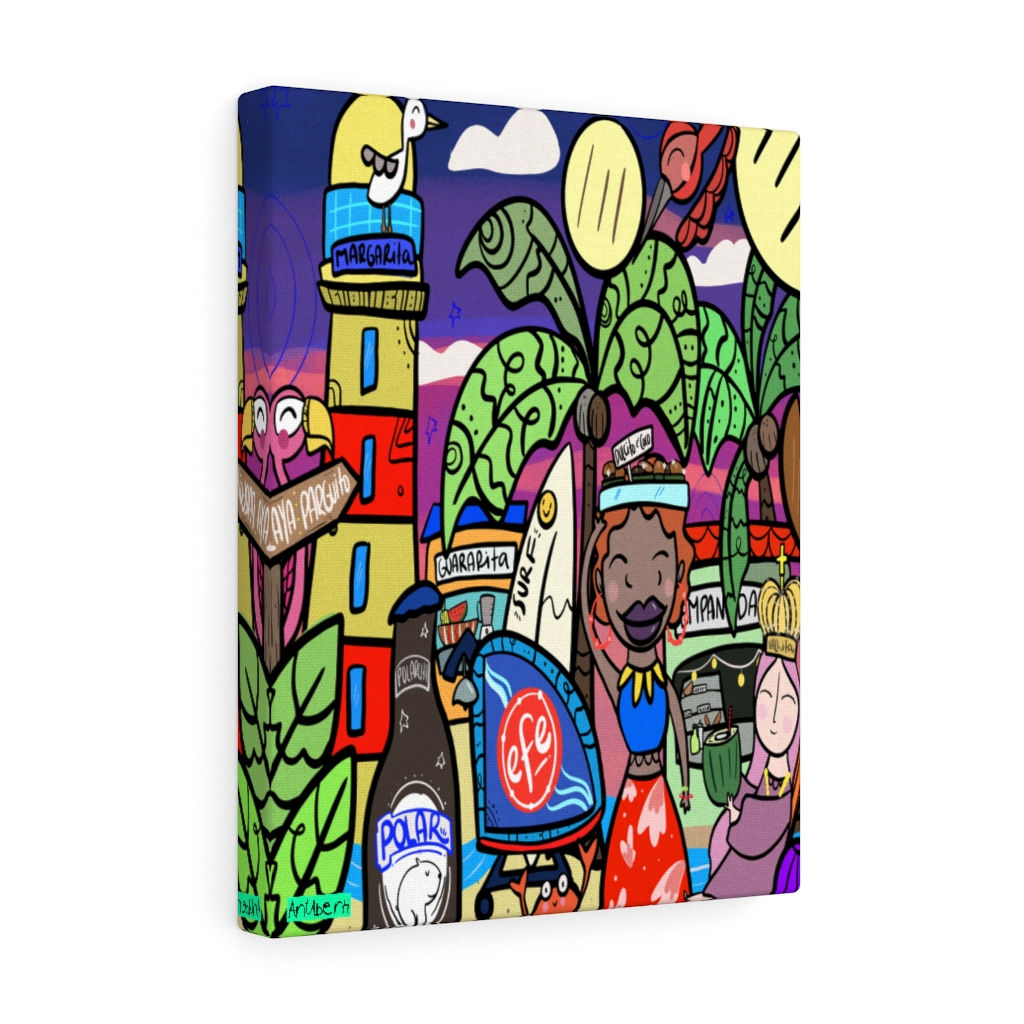 Oriente de noche lienzo