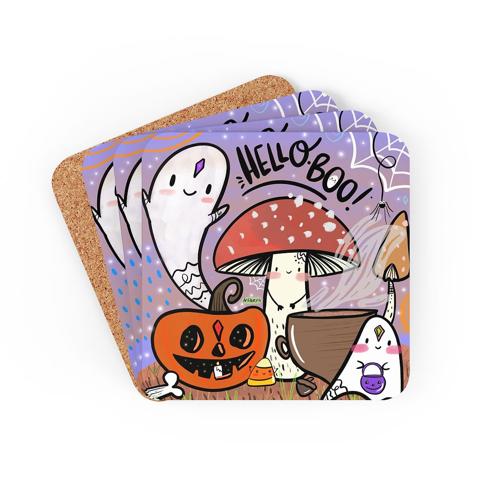 Hello boo coaster