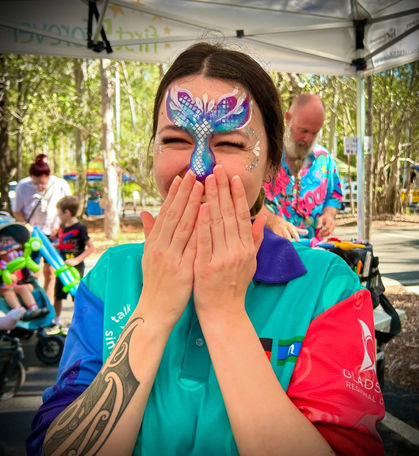 Mermaid Facepainting in Gladstone Qld