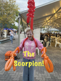 Wearable Scorpian Balloon Twist by Luke